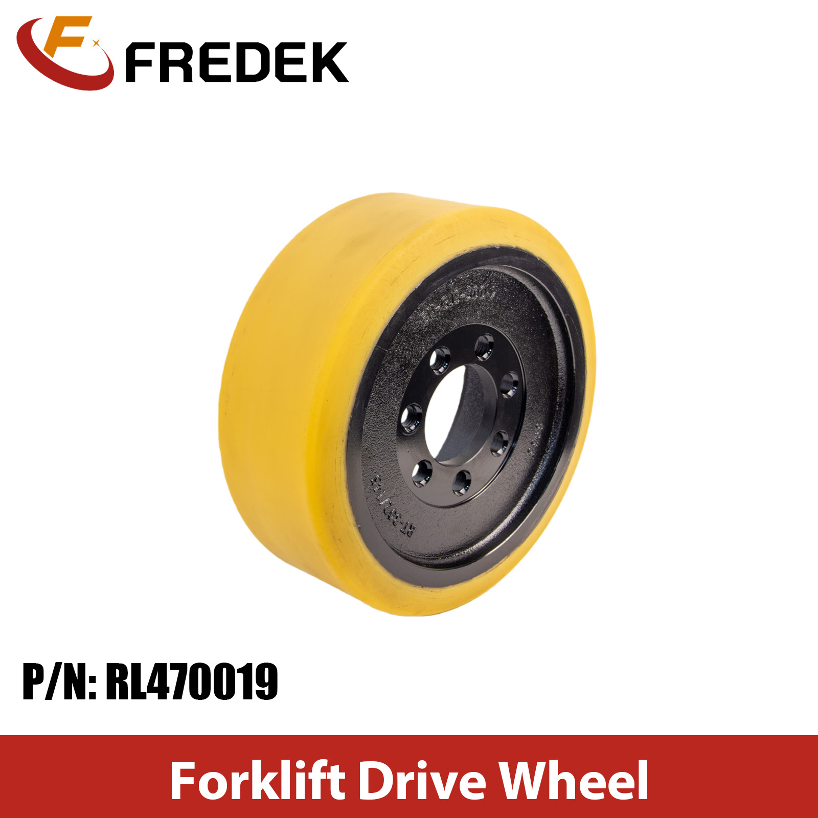 Electric Forklift - อะไหล่รถยกไฟฟ้าหลังการขาย ล้อขับเคลื่อน PU รุ่น RL470019 ขนาด