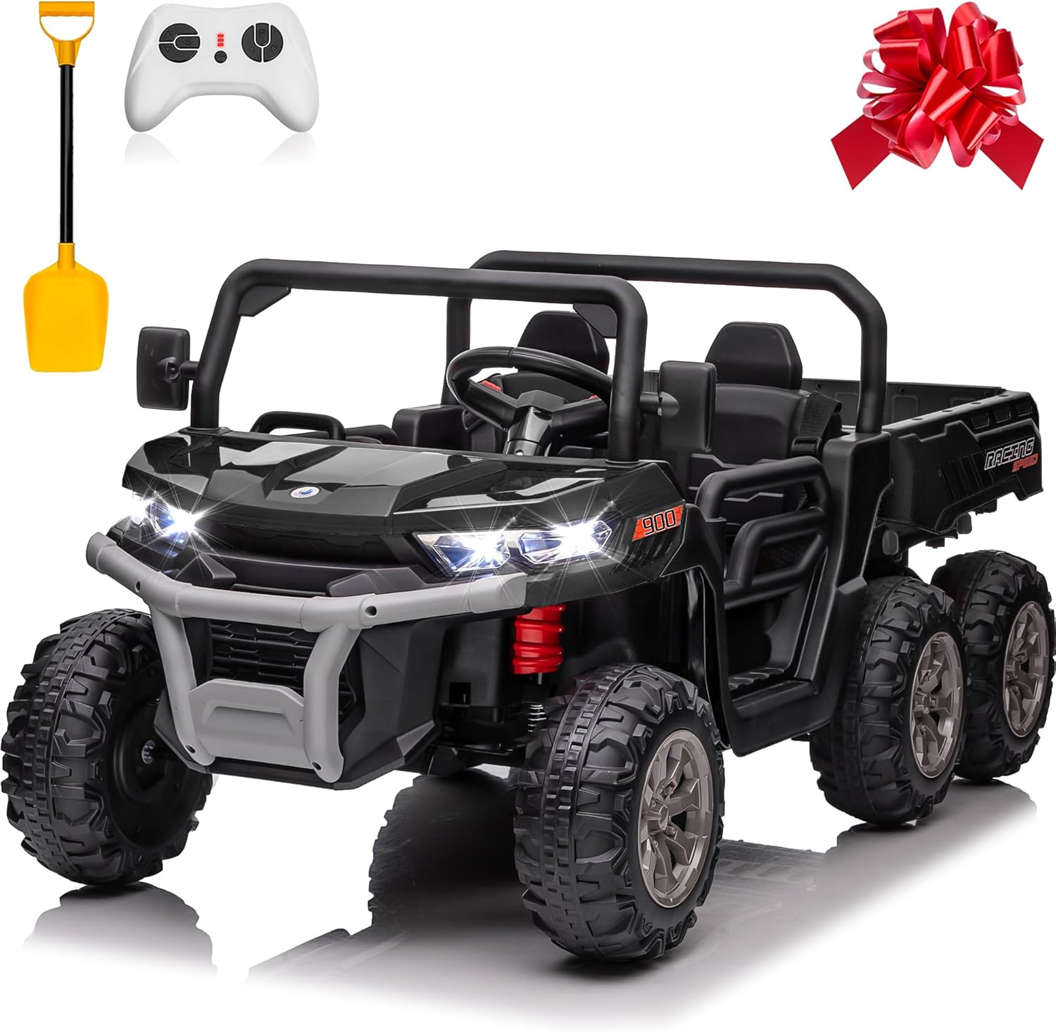 Dump Truck Toy - รถดั๊มพ์ 4x4 24V ขับเคลื่อนด้วยไฟฟ้า พร้อมรีโมทคอนโทรล, รถของเล่นไฟฟ้า