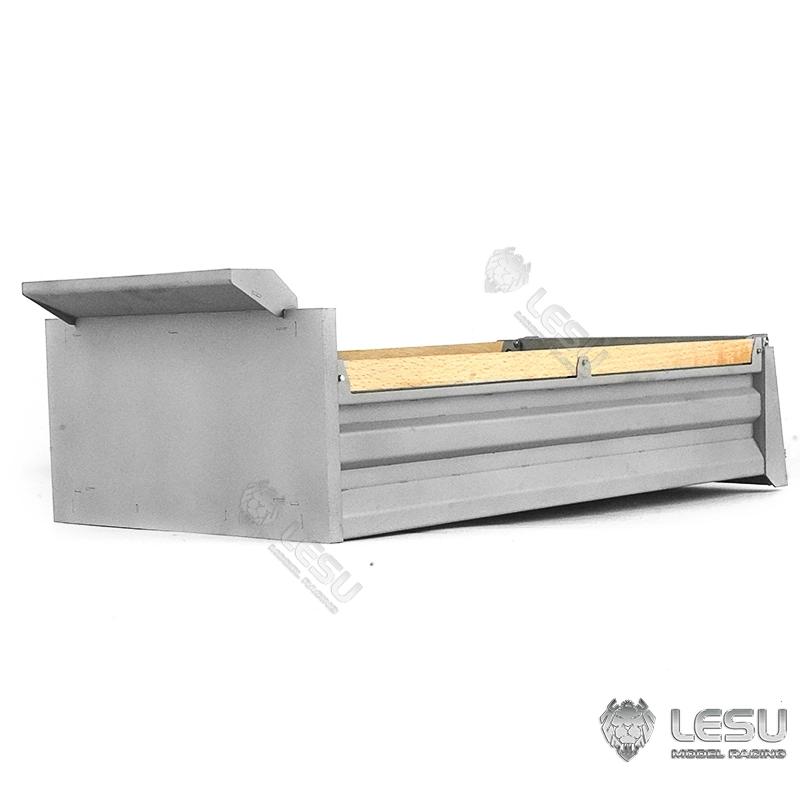 Dump Truck Toy - LESU 1/14 รถบรรทุกรุ่นของเล่นรถบรรทุกพร้อมกระบอกโลหะ Dump