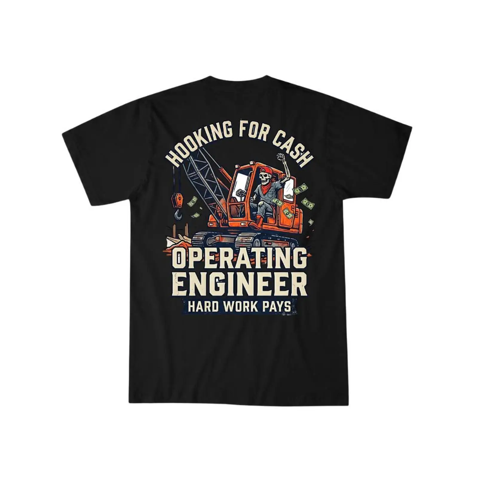 Heavy Equipment Engineer - เสื้อยืดคนขับเครน วิศวกรเครื่องจักรกลหนัก งานติดตั้งเครื่องจักร งานหนัก วินเทจ ผ้าซักแล้ว