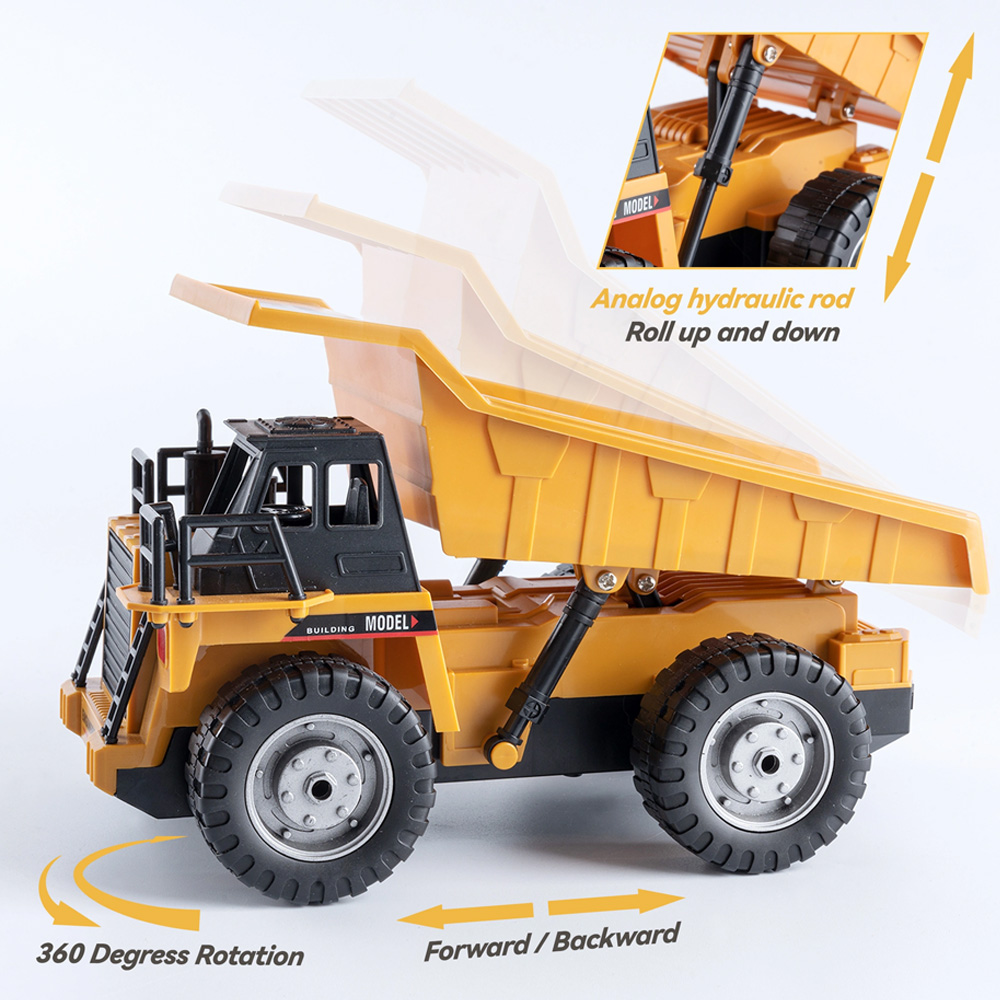 รถบรรทุก RC ขับเคลื่อน 4 ล้อ ข - Dump Truck Toy บทวิจารณ์และราคา