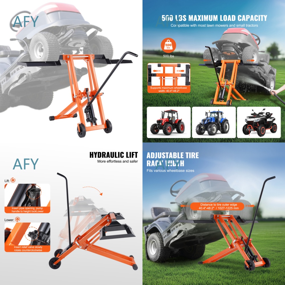 แม่แรงยกเครื่องตัดหญ้าไฮดรอลิก - Heavy Equipment Yard บทวิจารณ์และราคา
